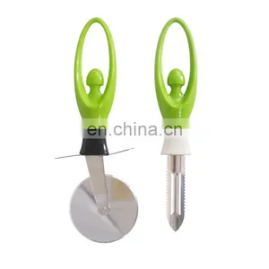 Wholesale Kitchen Accessories Good Grips Stainless Steel Sharp Pizza Cutter Wheel Fruit Potato Peeler Kitchen Tool thumbnail-1