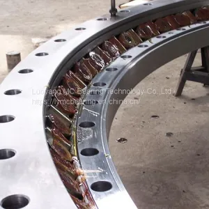China Manufacturer 130.32.1120 Crossed Roller Slewing Bearing Without Gear Teeth 1284*956*182mm thumbnail-1