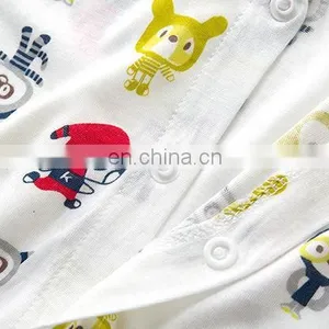 2018 Fashion Organic Baby Body Suit Children's Short Sleeve Toddlers Rompers thumbnail-4
