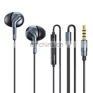 Remax RM-595 Noise Cancelling Earbuds Dual-moving-coil Wired Earphone thumbnail-1