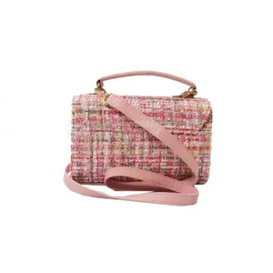 Luxury Fashion Winter New Tweed Multi Colors Shoulder Hand Girl Bag Crossbody Handbags Wholesale thumbnail-4