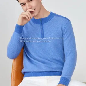 Best Selling High Quality Knit Half Zip Sweater Casual Sweatshirt for Men thumbnail-2