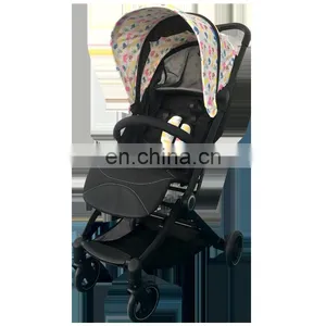 2021 China Manufacturer High Landscape Luxury Foldable Reversible Auto Baby Pram Automatic Baby Stroller For Sale thumbnail-5
