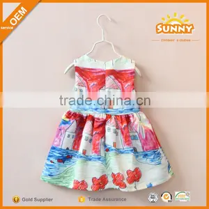 China Supplier Princess Dresses for Kids Cotton Princess Dress Girls thumbnail-3