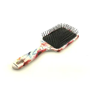 Custom Artwork Hair Brush Manufacturer Square Paddle Hair Brush thumbnail-2