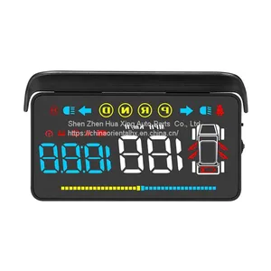 5 Inch HUD 3D Reflection Heads Up Obd Hud Display Speedometer Compatible With Tesl-a Model 3 Model Y Smart Gauge thumbnail-1