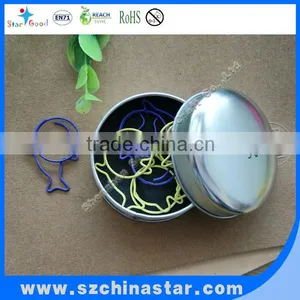 Unique Airplane Shape Paper Clips in Tin Box thumbnail-2