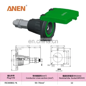 Anen IC300 Connector Industrial Round Connectors DC/AC High Power Connector thumbnail-5