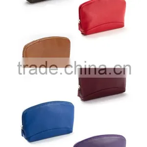 Waterproof Practical Genuine Leather Cosmetic Bag, Leather Makeup Organizer Case Lady thumbnail-6