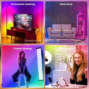 2022 Smart LED Corner Floor Lamp Modern Stand Floor Light LED RGB Floor Lamps thumbnail-2