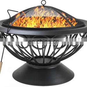Round Outdoor Portable Charcoal Korean Gas BBQ Grills thumbnail-1