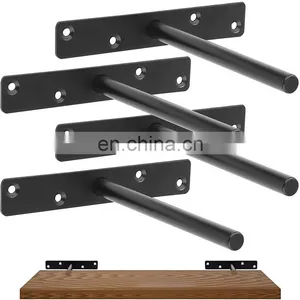 Stainless Steel Folding Triangle Bracket Shelf Support Adjustable Shelf Holder Wall Mounted Bench Table Shelf thumbnail-5