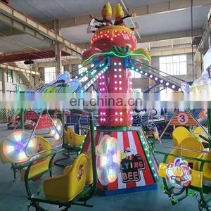 12 Seats Self Control Bee Bike Rides Amusement Park Swing Ride for Sale thumbnail-3