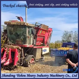 Corn Harvester Installed With Track Chassis for Normal Harvesting on Muddy Ground thumbnail-5