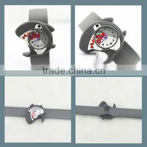 Kids Slap Watch With Silicone Grey Dolphins thumbnail-1