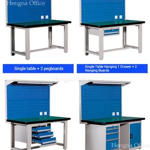 Heavy Load Capacity Workbench With Green Surface and 8 Drawers for Precision Engineering Supplier thumbnail-3