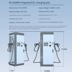 Minaichi 120kw dc Charging Pile With qr Code Scanning Operation, Commercial Charging Station for Electric Vehicles thumbnail-3