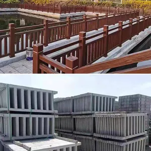 Factory Direct Supply of Cement Imitation Wood Products, River Embankment Guardrails, and Cross-ladder Railing Molds thumbnail-4