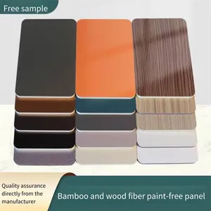 Solid Wood Decorative Panels Made of Bamboo and Wood Fibers, Specially Used for Interior Wall Decoration, Environmentally Friendly and Flame-retardant Wall Panels thumbnail-1