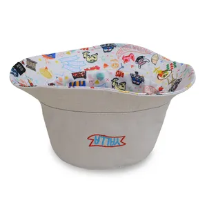 Cap Manufacturer Custom Unisex Summer Double Sided Bucket Hat With Logo thumbnail-5