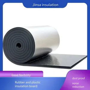Jinsa Sound-absorbing, Sound-insulating and Heat-insulating Black Rubber and Plastic Pipe Board, Cold-resistant and Frost-resistant, Sufficient Supply thumbnail-2