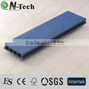 Blue Color Wood Plastic Composite Decking in Kindergarten Garden thumbnail-1