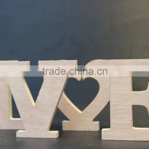 Wooden Plaque Words/Letters Free Standing "LOVE" Home/Wedding Decoration thumbnail-4