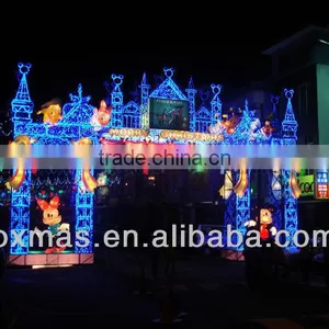 Colored Lights Christmas Decoration Style Castle Arches thumbnail-1
