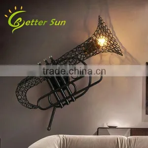 New Design Saxophone Shade Iron Fancy Wall Light for Bar/Cafe Shop thumbnail-1