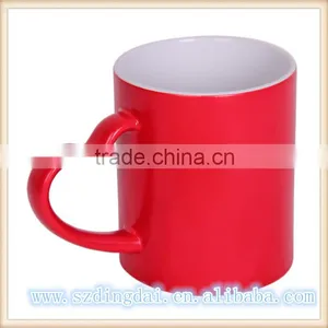 Glossy Color Changing Mug Magic Mug Sublimation Mug Ceramic Mug Color Changing Mug Mug Press Blue Red & Black thumbnail-1