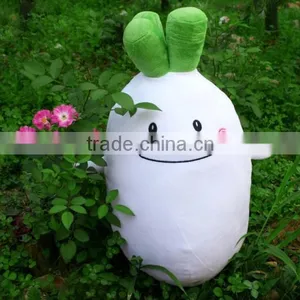 White Radish Family Soft and Cute Plush Stuffed Toy Pillow thumbnail-2