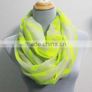 2015 Foreign Trade Latest Design Classic Cross Printed Polyester Infinity Scarf and Shawl Women thumbnail-6