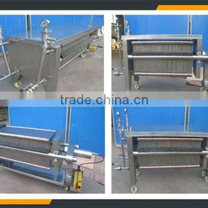 Plate Frame Liquid Products Filtering Machine With Cardboard thumbnail-5