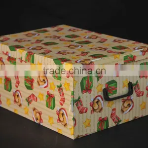 Folding Strong Cardboard Handle Storage Box thumbnail-3