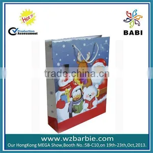 Xmas Ivory Board Carrier Bags thumbnail-1
