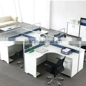 Wooden Office Cubicle Workstation Tables for 4 Person (SZ-WSB377) thumbnail-5