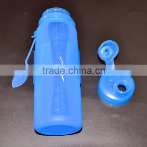 Food Grade Foldable Silicone Water Bottle, 550ml, Pass FDA,EN71,2,3 Test. thumbnail-6