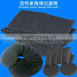 Activated Carbon Sponge Filter Mesh/carbon Sponge in Filter Mesh thumbnail-1