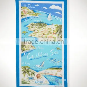 Wholesaler Custom Silk Screen Print Beach Towel thumbnail-5