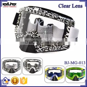 BJ-MG-013 New Arrival Clear Letter Frame Motorcycle Goggle Motorcycle Glasses thumbnail-1