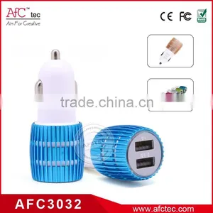 AFC3032 Dual USB Output Mobile Phone Car Charger USB Car Adapters thumbnail-1