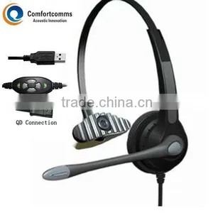 Call Center Usb Echo Cancelling Headsets HSM-900RPQDUSBC thumbnail-1