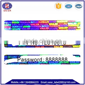 Anti Counterfeiting Hologram Scratch off Labels thumbnail-3