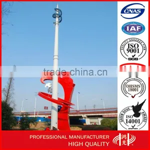 Mobile Phone Signal Tower Galvanized Monople Tower Telecommunication Antenna Pole thumbnail-1