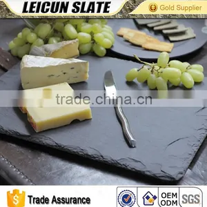 Eco-friendly Cheese Board Tray Natural Black Popular Slate Plate for Restaurant thumbnail-1