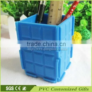 Hot Saled Office Kids Plastic Desk Pen Holder Container thumbnail-2