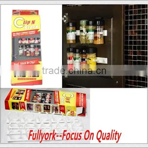 Clip N Store Kitchen Spice Organizer Holder As Seen On TV Spice Rack thumbnail-1