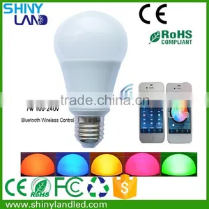 Bluetooth Wireless Control Multicolor 7w LED Smart Lighting Bulb With Speaker thumbnail-1
