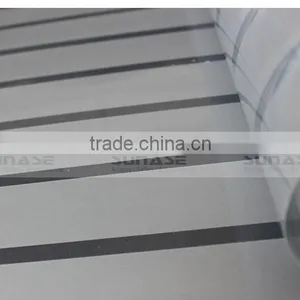 Decorative PET 45mm Wide Gray Stripe Protective Film for Window Glass Similar to 3M Window Film thumbnail-1