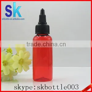 Blue Red Twist off Caps New Designed Pen Shape Unicorn Bottle 30ml 60ml120ml Pet Bottles Plastic Bottle Twist Top Cap thumbnail-2